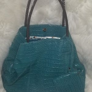 Big Buddha faux croc shoulder bag